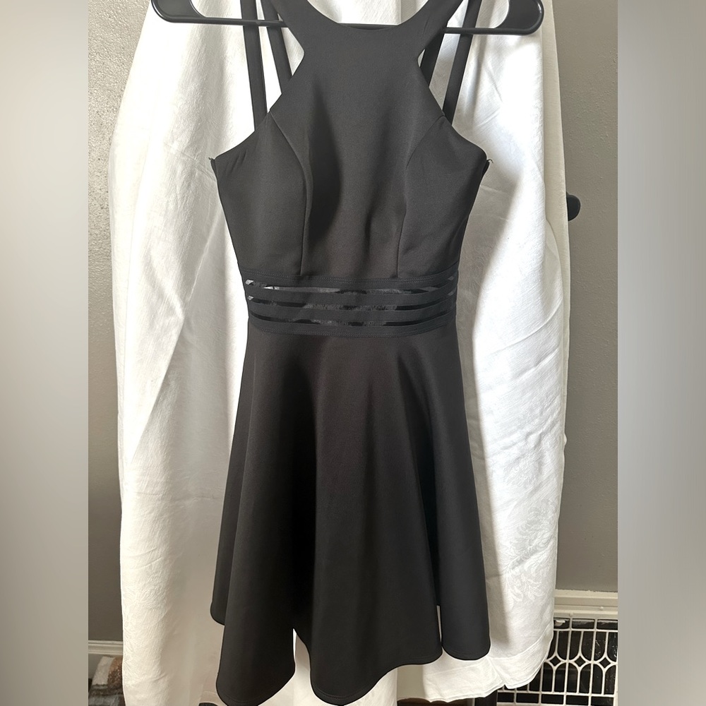 City Studio juniors black dress, spring dance, prom, size 1